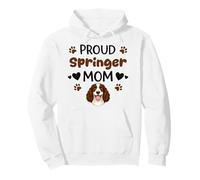 Proud Springer Mom English Springer Spaniel Dog Lover Pullover Hoodie
