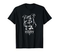 Proud Staffy dad dog Staffordshire Bull Terrier dog T-Shirt