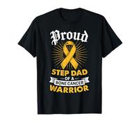 Proud Step Dad of a Bone Cancer Warrior Step Child Awareness T-Shirt