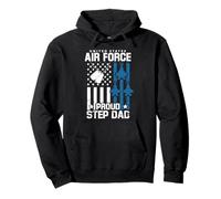 Proud Step Dad Of US Air Force Veteran USAF Family Matching Pullover Hoodie