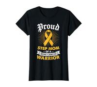 Proud Step Mom of a Bone Cancer Warrior Step Child Awareness T-Shirt