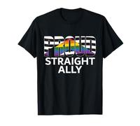 Proud Straight Ally Shirt for Straight Alliance Pride Flag T-Shirt
