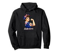 Proud Strong Australian Girl Woman Girlfriend Australia Flag Pullover Hoodie