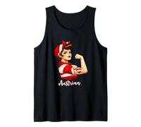 Proud Strong Austrian Girl Woman Girlfriend Austria Flag Tank Top