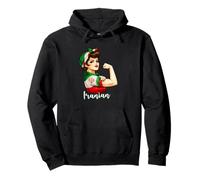 Proud Strong Iranian Girl Woman Girlfriend Iran Flag Pullover Hoodie