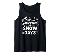 Proud Supporter Snow Days Cozy Winter Vibes Teacher Crew Tank Top