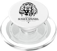 Proud Sussex Spaniel Dad Funny Dogs Owner Hunting Dog PopSockets PopGrip for MagSafe