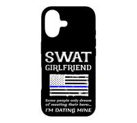 Proud SWAT Girlfriend Special Forces US Flag Thin Blue Line Case for iPhone 17