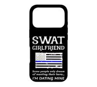 Proud SWAT Girlfriend Special Forces US Flag Thin Blue Line Case for iPhone 17 Pro
