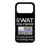 Proud SWAT Girlfriend Special Forces US Flag Thin Blue Line Case for iPhone 17 Pro Max