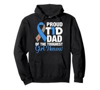 Proud T1D Dad Of The Toughest Girl I Know Pullover Hoodie