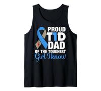 Proud T1D Dad of The Toughest Girl I Know Tank Top