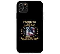 Proud Thank You Veteran Granddaughter American Flag Salute Case for iPhone 11 Pro Max