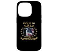 Proud Thank You Veteran Granddaughter American Flag Salute Case for iPhone 14 Pro