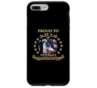 Proud Thank You Veteran Granddaughter American Flag Salute Case for iPhone 7 Plus/8 Plus