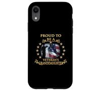 Proud Thank You Veteran Granddaughter American Flag Salute Case for iPhone XR