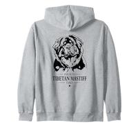 Proud Tibetan Mastiff Dad Funny Dogs Owner Do Khyi Dog Zip Hoodie