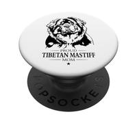 Proud Tibetan Mastiff Mom Funny Dogs Owner Do Khyi Dog PopSockets Adhesive PopGrip