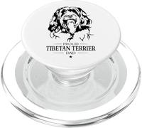 Proud Tibetan Terrier Dad Funny Dogs Owner Dog PopSockets PopGrip for MagSafe