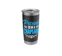 Proud to Be A Chaplain Religious Clergy God Jesus Chaplain Stainless Steel Insulated Tumbler