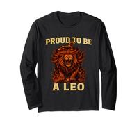 Proud to Be a Leo The Lion Zodiac Horoscope Long Sleeve T-Shirt