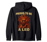 Proud to Be a Leo The Lion Zodiac Horoscope Zip Hoodie