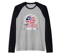 Proud to Be a Liberian Always Free Liberia Flag Raised Fist Raglan Baseball Tee
