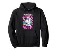 Proud To Be A Magical Nurse Cute Unicorn Pullover Hoodie