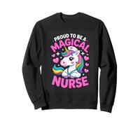 Proud To Be A Magical Nurse Cute Unicorn Sweatshirt