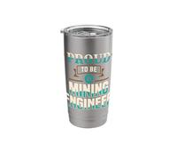 Proud to Be A Mining Engineer Engineering Miner Apparel Stainless Steel Insulated Tumbler