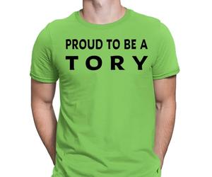 Proud to Be A Tory General Election 2024 Vote Democracy Voting Mens Womens Oversized Tee Top T-Shirt #GE11 Lime M