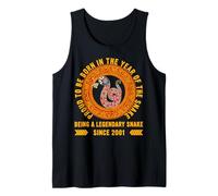 Proud To Be Born In The Year Of Snake 2001 Funny 24th Bday Tank Top