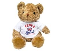 PROUD TO BE BRITISH - Teddy Bear - Cute Soft Cuddly Adorable - UK Great Britain Gift Present