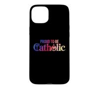 Proud To Be Catholic Eucharist Crucifix Christian Faith Case for iPhone 15 Plus
