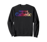 Proud To Be Catholic Eucharist Crucifix Christian Faith Sweatshirt