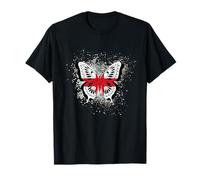 Proud to Be English Butterfly Wings England UK T-Shirt