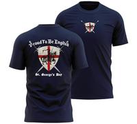 Proud to Be English Mens T Shirt St Georges Day Knights Swords England Tee