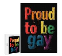 Proud To Be Gay Wood Puzzles for Adults And Family Vertical Version Game Interesting Creative Gift Wooden Jigsaw Puzzle