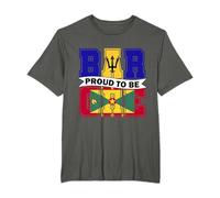 Proud to be Half Bajan Half Grenadian Barbados Grenada Mix T-Shirt