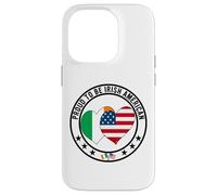 Proud To Be Irish American I Love Ireland I Love America Tee Case for iPhone 14 Pro