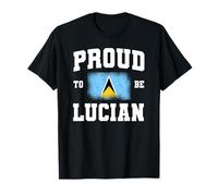 Proud To Be Lucian Pride St Lucia Flag T-Shirt