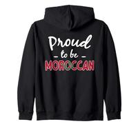Proud To Be Moroccan Men Women Pride Morocco Heritage Zip Hoodie