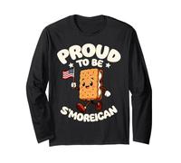 Proud to Be S'Moreican American Graham Cracker Long Sleeve T-Shirt
