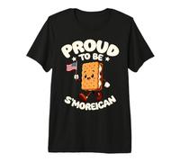 Proud to Be S'Moreican American Graham Cracker Premium T-Shirt