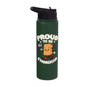 Proud to Be S'Moreican American Graham Cracker Stainless Steel Insulated Water Bottle