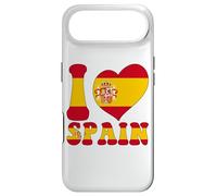 Proud To Be Spanish Dad Mom I Love Spain Flag Heart Graphic Case for iPhone Air