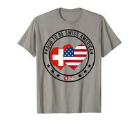 Proud To Be Swiss American I Love America I Love Switzerland T-Shirt