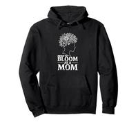 Proud to Bloom as a Mom Floral Head Pullover Hoodie