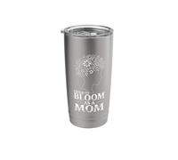 Proud to Bloom as a Mom Floral Head Stainless Steel Insulated Tumbler