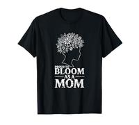Proud to Bloom as a Mom Floral Head T-Shirt